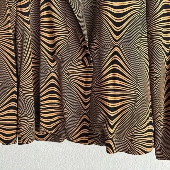 Mango Retro-print shirt Blazer Size 4 - Picture 5 of 8